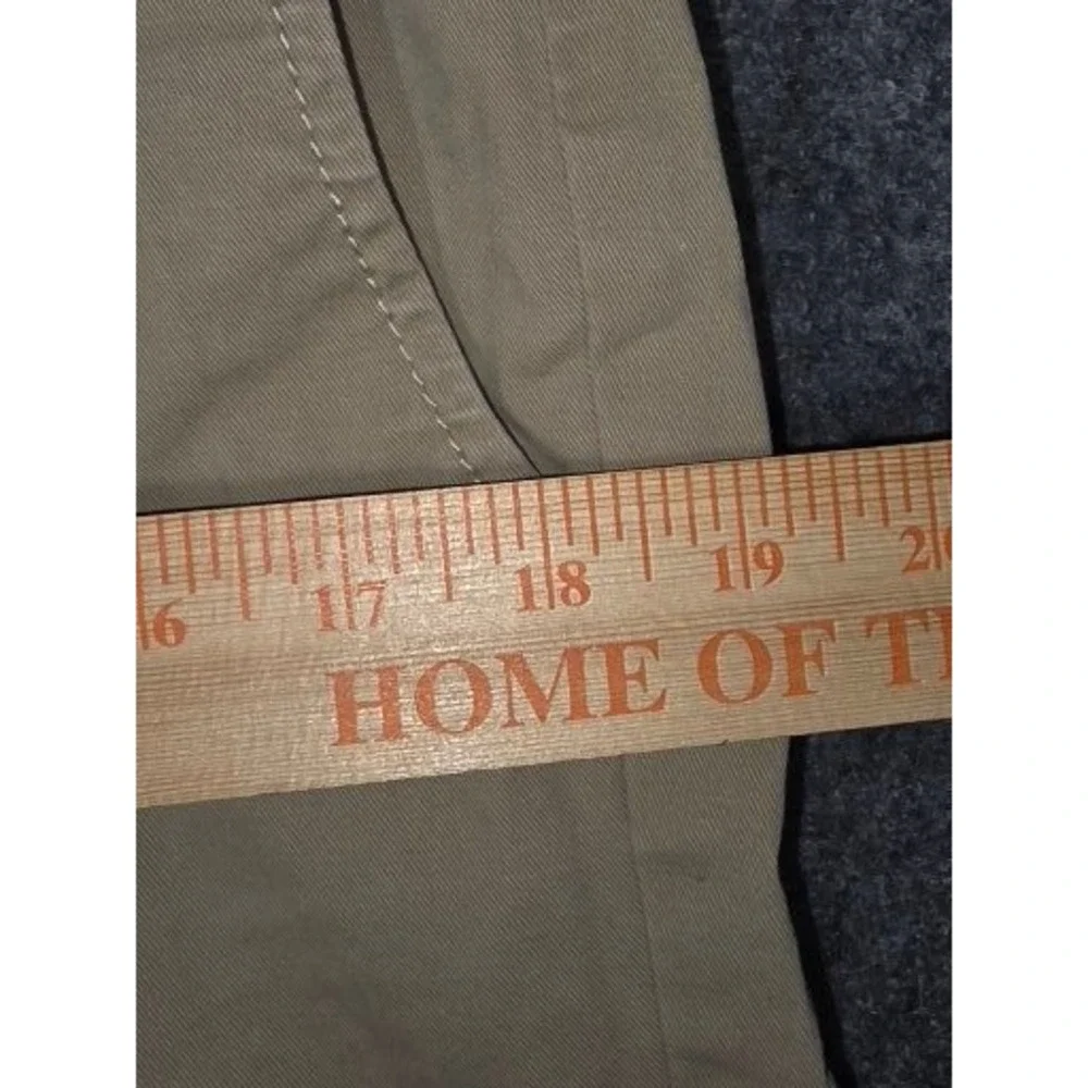 Eddie Bauer Blakely Fit Khaki‎ Tan Chino Shorts Womens Petite 10 Stretch Cotton